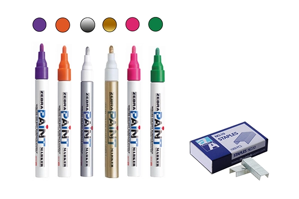 Chương trình khuyến mãi đặc biệt: Bút sơn Zebra & Kim bấm Double A